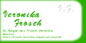 veronika frosch business card